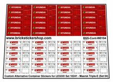 Custom Sticker - Container Sheet 04 for Maersk Line Triple-E