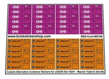 Custom Sticker - Container Sheet 06 for Maersk Line Triple-E