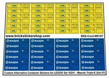 Custom Sticker - Container Sheet 07 for Maersk Line Triple-E