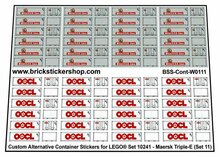 Custom Sticker - Container Sheet 11 for Maersk Line Triple-E