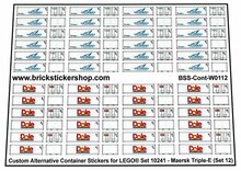 Custom Sticker - Container Sheet 12 for Maersk Line Triple-E