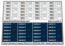 Custom Sticker - Container Sheet 15 for Maersk Line Triple-E