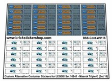 Custom Sticker - Container Sheet 16 for Maersk Line Triple-E