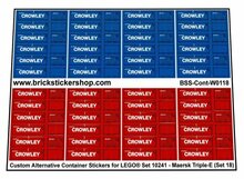 Custom Sticker - Container Sheet 18 for Maersk Line Triple-E