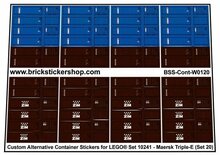 Custom Sticker - Container Sheet 20 for Maersk Line Triple-E