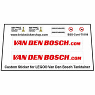 Custom Sticker - Tanktainer Van den Bosch (Rood)