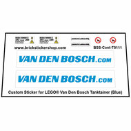 Custom Sticker - Tanktainer Van den Bosch (Blauw)