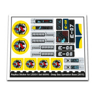 Replica Sticker voor Set 60096 - Deep Sea Operation Base