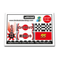 Replica Sticker voor Set 8206 - Tokyo Pit Stop