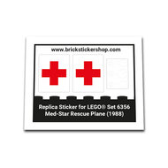 Replica Sticker voor Set 6356 - Med-Star Rescue plane