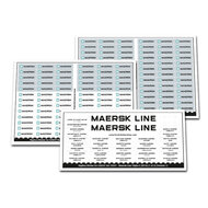 Replacement Sticker for Set 10241 - Maersk Line Triple-E (Black Letters)