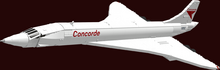 Alternative Sticker for Set 10318 - Concorde (Version 08, From the Movie &#039;The Concorde, Airport &#039;79&#039; - 1975)