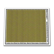 Custom Sticker - Black &amp; Yellow Stripes (1mm)