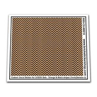 Custom Sticker - Orange &amp; Black Stripes (1mm)