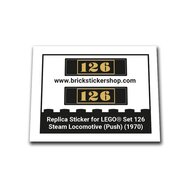 Replacement Sticker for Set 126 - Steam Locomotive (Push)