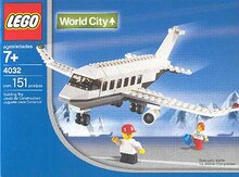 Replica Sticker voor Set 4032-1 - Passenger Plane (LEGO Air Version)