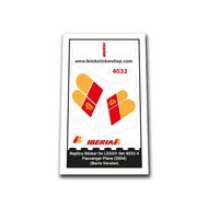 Replica Sticker voor Set 4032-4 - Passenger Plane (Iberia Air Version)