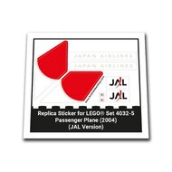 Replica Sticker voor Set 4032-5 - Passenger Plane (JAL Air Version)