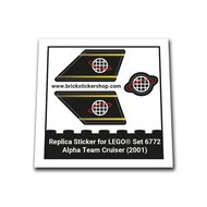 Replacement Sticker for Set 6772 - Alpha Team Cruiser