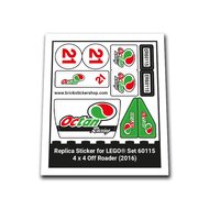 Replica Sticker voor Set 60115 - 4 x 4 Off Roader