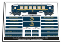 Alternatieve Sticker voor Set 21344 - The Orient Express Train (Versie 2)