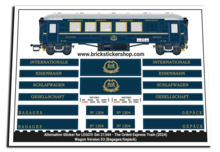 Alternatieve Sticker voor Set 21344 - The Orient Express Train (Versie 3)