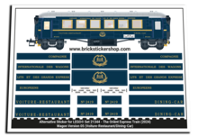 Alternatieve Sticker voor Set 21344 - The Orient Express Train (Versie 5)