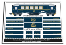 Alternatieve Sticker voor Set 21344 - The Orient Express Train (Versie 6)