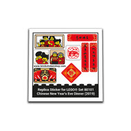 Replica Sticker voor Set 80101 - Chinese New Year&#039;s Eve Dinner