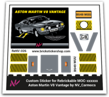 Custom Sticker - Aston Martin V8 Vantage by NV Carmocs