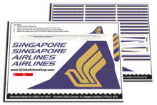 Alternative Sticker for Set 10318 - Concorde (Version 10, Singapore Airlines)