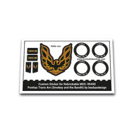 Custom Sticker for Rebrickable MOC-99490 - Pontiac Trans Am by besbasdesign