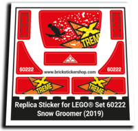 Replacement Sticker for Set 60222 - Snow Groomer