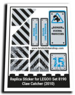 Replacement Sticker for Set 8190 - Claw Catcher