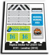 Replacement Sticker for Set 8191 - Lavatraz