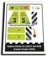 Replacement Sticker for Set 8958 - Granite Grinder