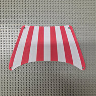 Replica Sailbb43 - Cloth Sail 28 x 18 Bottom with Red Stripes Pattern