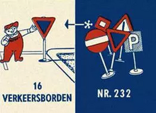 Replacement Sticker for Set 232-2 - 16 Road Signs