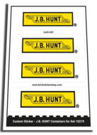 Custom Sticker - Container J.B. HUNT