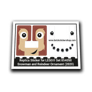 Replacement Sticker for Set 854050 - Snowman and Reindeer Ornament