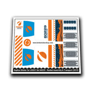 Replacement Sticker for Set 60229 - Rocket Assembly And Transport