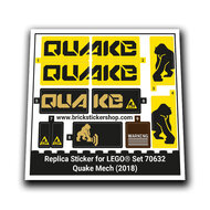 Replacement Sticker for Set 70632 - Quake Mech