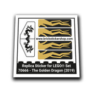 Replacement Sticker for Set 70666 - The Golden Dragon