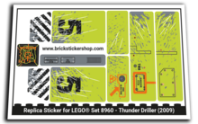 Replacement Sticker for Set 8960 - Thunder Driller