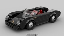 Custom Sticker for Rebrickable MOC-169767 - Porsche 550 Spyder restomod by besbasdesign