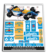 Alternative Sticker for Set 10353 - Williams Racing FW14B &amp; Nigel Mansell