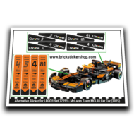 Alternative Sticker for Set 77251 - McLaren Team MCL38 Car