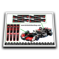 Alternative Sticker for Set 77250 - MoneyGram Haas Team VF-24 Car