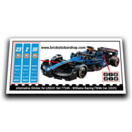 Alternative Sticker for Set 77249 - Williams Racing FW46 Car