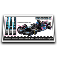 Alternative Sticker for Set 77248 - BWT Alpine Team A524 Car